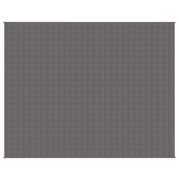 vidaXL Tyngdtäcke grå 235x290 cm 11 kg tyg