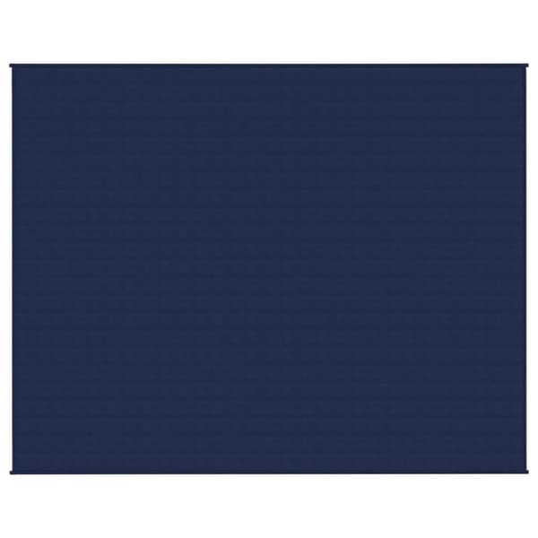 vidaXL Tyngdtäcke blå 235x290 cm 11 kg tyg