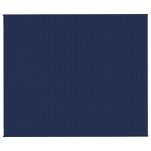 vidaXL Tyngdtäcke blå 220x260 cm 15 kg tyg