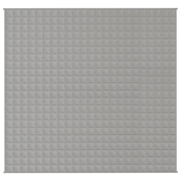 vidaXL tyngdetæppe 220x235 cm 11 kg stof grå