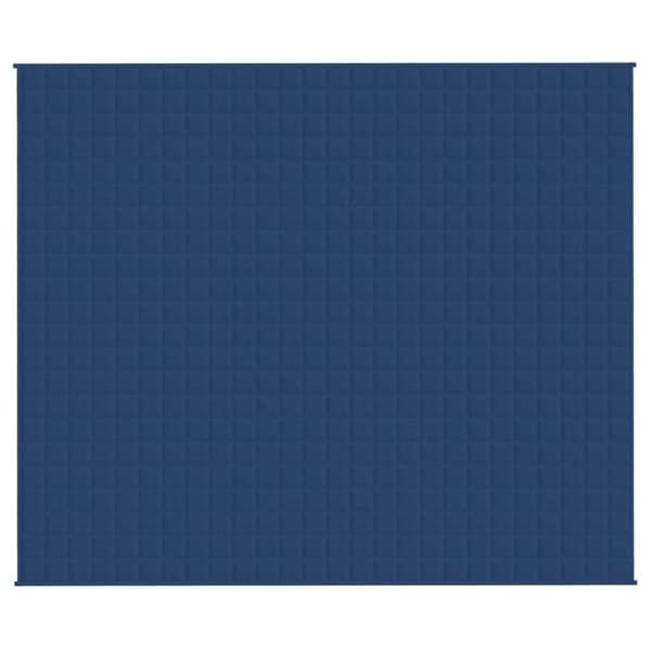 vidaXL Tyngdtäcke blå 220x260 cm 11 kg tyg