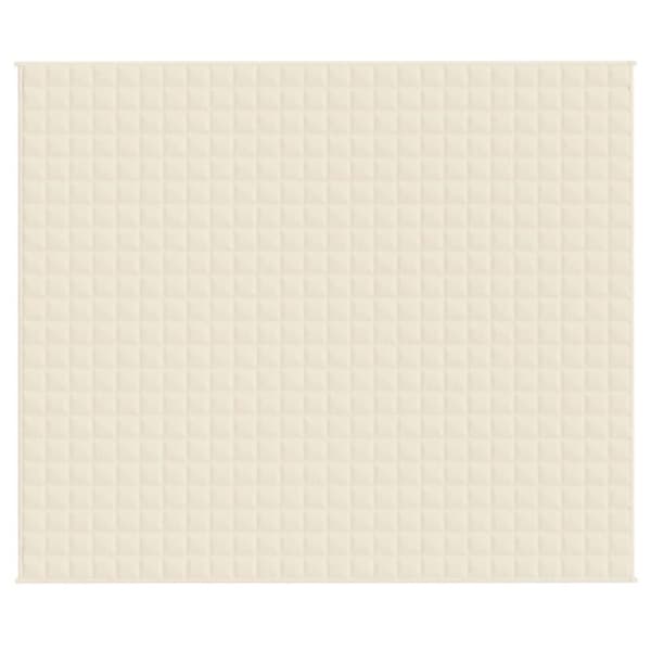 vidaXL Vektdyne kremhvit 220x260 cm 15 kg stoff