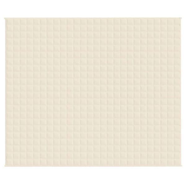 vidaXL Vektdyne kremhvit 220x260 cm 15 kg stoff