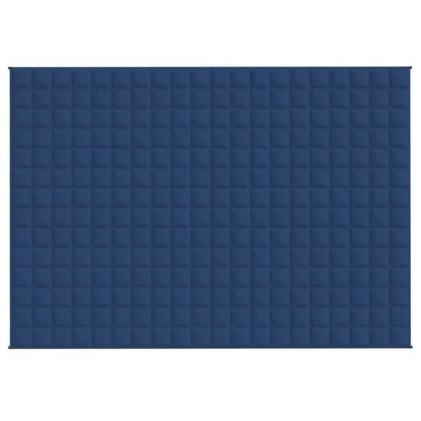 vidaXL Vektdyne blå 138x200 cm 10 kg stoff