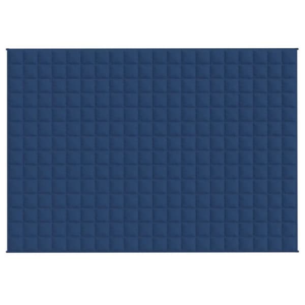 vidaXL Vektdyne blå 138x200 cm 10 kg stoff
