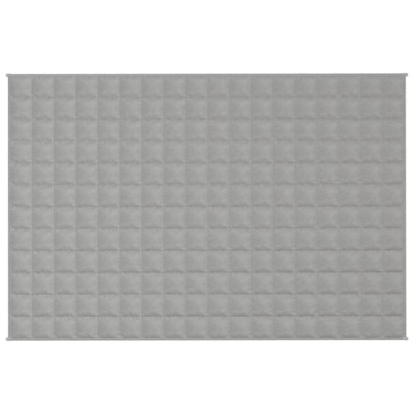 vidaXL Tyngdtäcke grå 120x180 cm 5 kg tyg