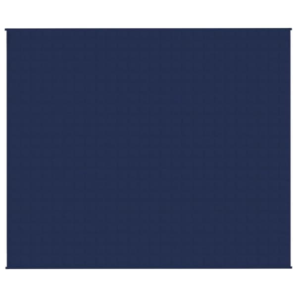 vidaXL Tyngdtäcke blå 220x260 cm 11 kg tyg