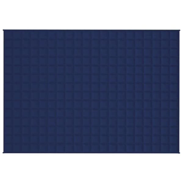 vidaXL Vektdyne blå 138x200 cm 6 kg stoff