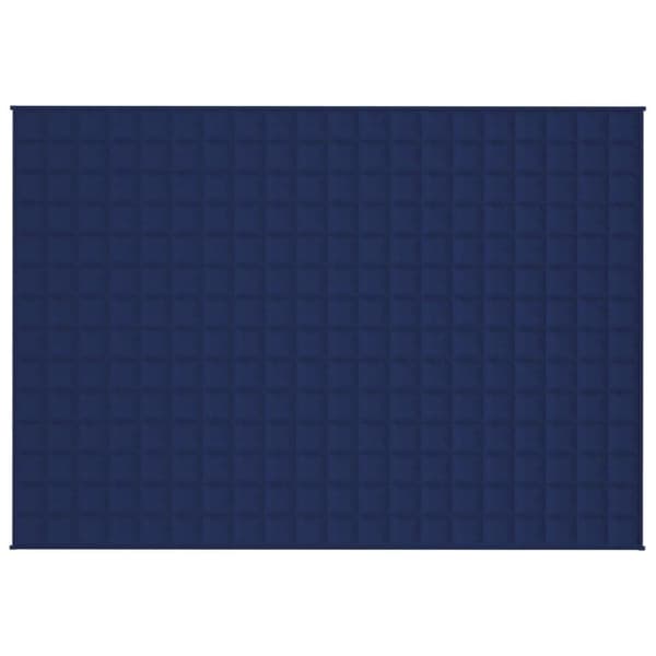 vidaXL Vektdyne blå 138x200 cm 6 kg stoff