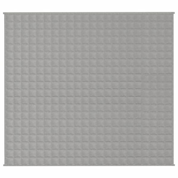 vidaXL Tyngdtäcke grå 200x225 cm 9 kg tyg