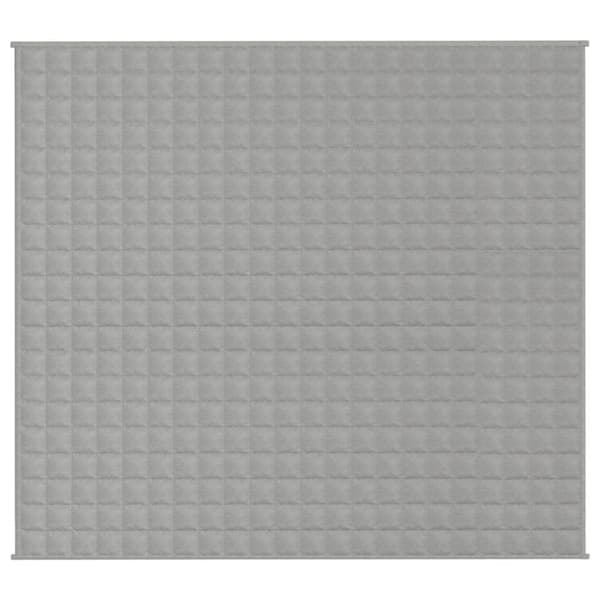 vidaXL Tyngdtäcke grå 200x225 cm 9 kg tyg