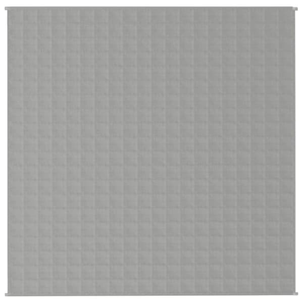 vidaXL Vektdyne grå 200x200 cm 9 kg stoff