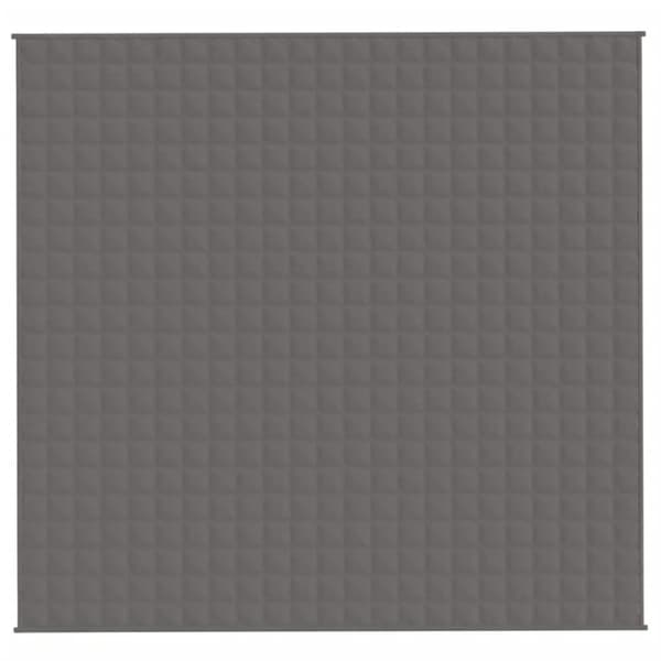 vidaXL tyngdetæppe 220x235 cm 15 kg stof grå