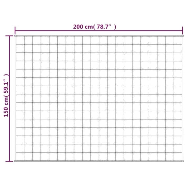 vidaXL tyngdetæppe 150x200 cm 11 kg stof grå