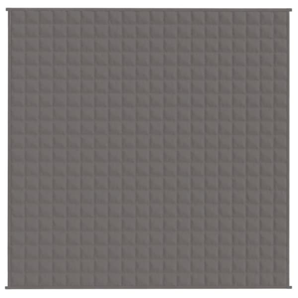 vidaXL tyngdetæppe 200x200 cm 13 kg stof grå