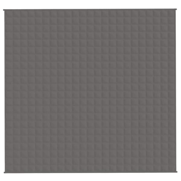 vidaXL tyngdetæppe 220x235 cm 11 kg stof grå