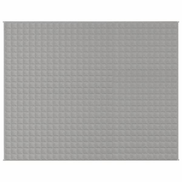 vidaXL tyngdetæppe 235x290 cm 15 kg stof grå