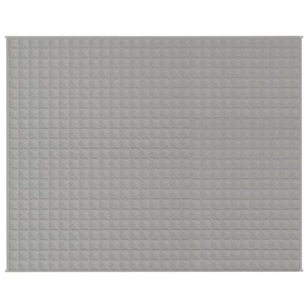 vidaXL tyngdetæppe 235x290 cm 15 kg stof grå