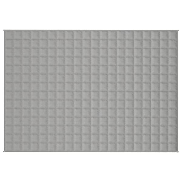 vidaXL tyngdetæppe 138x200 cm 10 kg stof grå