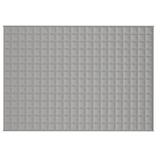vidaXL tyngdetæppe 138x200 cm 10 kg stof grå