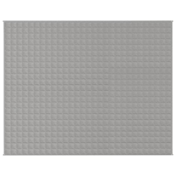 vidaXL tyngdetæppe 235x290 cm 11 kg stof grå