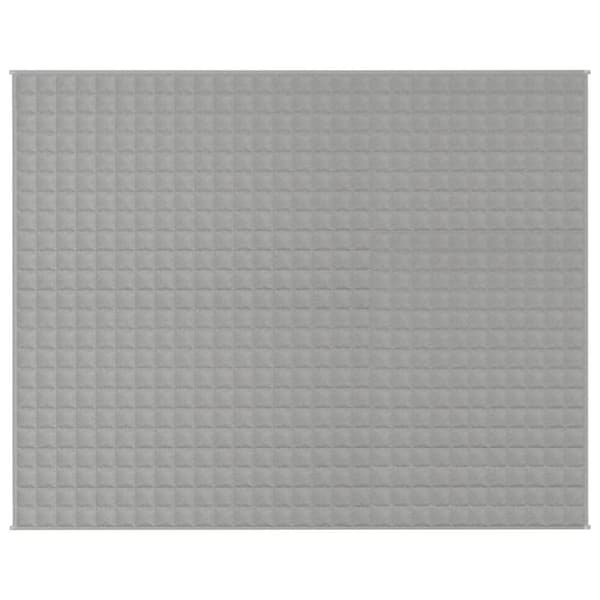 vidaXL tyngdetæppe 235x290 cm 11 kg stof grå