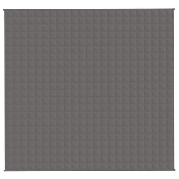 vidaXL tyngdetæppe 220x240 cm 11 kg stof grå