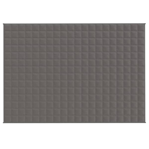 vidaXL Vektdyne grå 137x200 cm 10 kg stoff