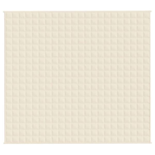 vidaXL Vektdyne kremhvit 200x220 cm 13 kg stoff