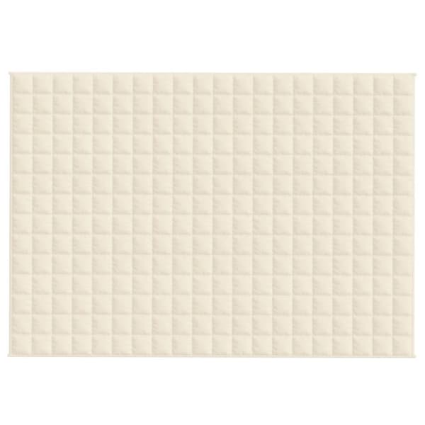 vidaXL Vektdyne kremhvit 140x200 cm 6 kg stoff