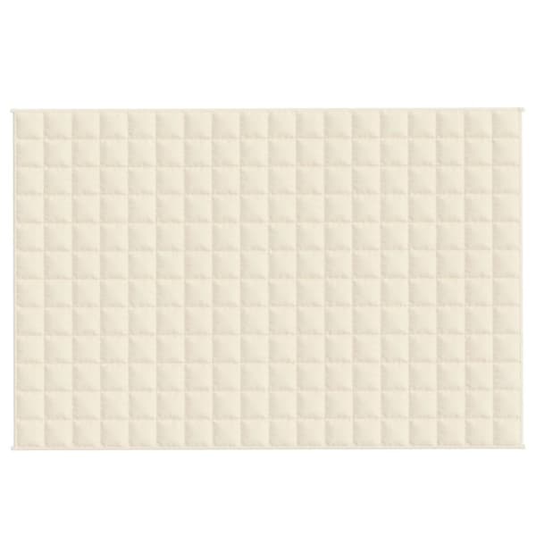 vidaXL Painopeitto vaalea kerma 122x183 cm 9 kg kangas