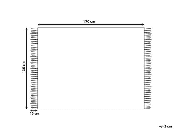 Pläd Beige och Blå Polyester och Akrylblandning 130 x 170 cm Dekorativ Filt Kvinna Kvinnomotiv