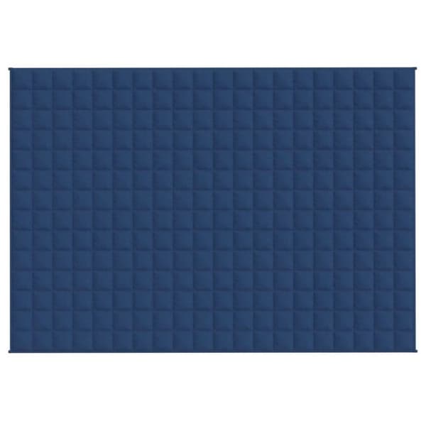 vidaXL tyngdetæppe 140x200 cm 6 kg stof blå