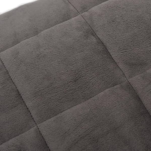 vidaXL tyngdetæppe 137x200 cm 6 kg stof grå