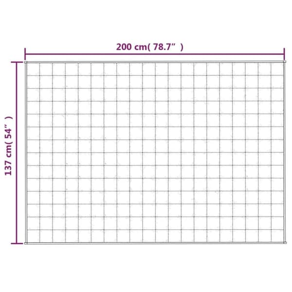vidaXL tyngdetæppe 137x200 cm 6 kg stof grå