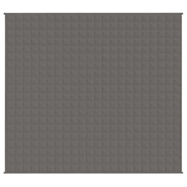 vidaXL tyngdetæppe 200x230 cm 13 kg stof grå