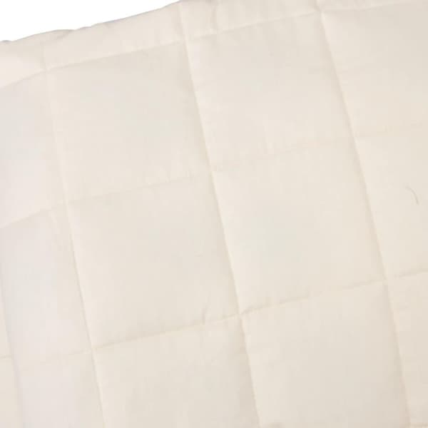 vidaXL tyngdetæppe 200x200 cm 9 kg stof lys cremefarve