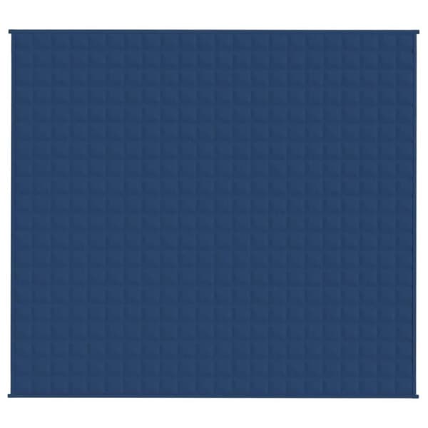 vidaXL tyngdetæppe 200x230 cm 13 kg stof blå