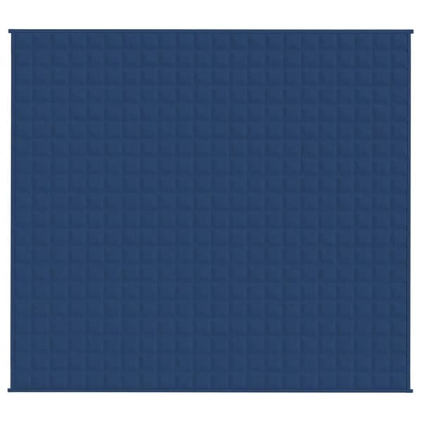 vidaXL tyngdetæppe 200x225 cm 9 kg stof blå