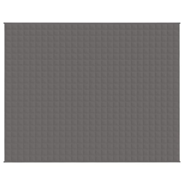 vidaXL tyngdetæppe 235x290 cm 15 kg stof grå