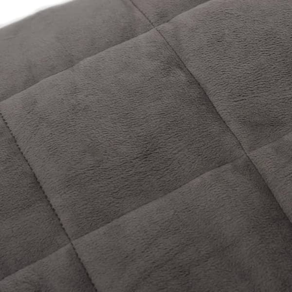 vidaXL tyngdetæppe 235x290 cm 15 kg stof grå