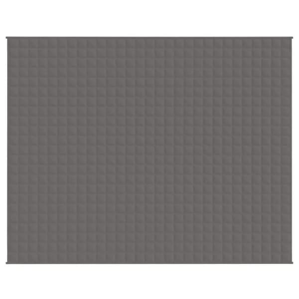 vidaXL tyngdetæppe 235x290 cm 15 kg stof grå