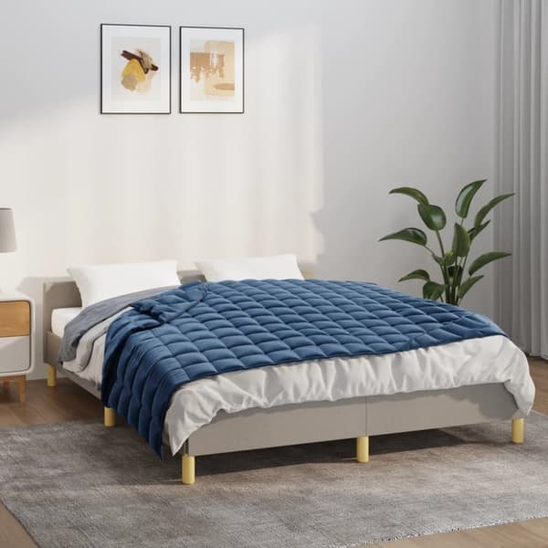 vidaXL Painopeitto sininen 138x200 cm 10 kg kangas