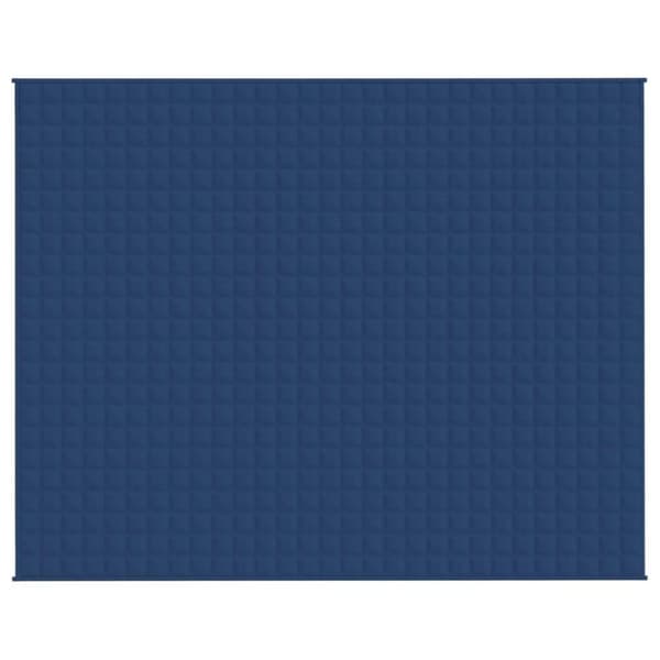 vidaXL tyngdetæppe 235x290 cm 11 kg stof blå