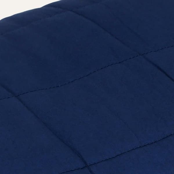 vidaXL tyngdetæppe 220x235 cm 11 kg stof blå