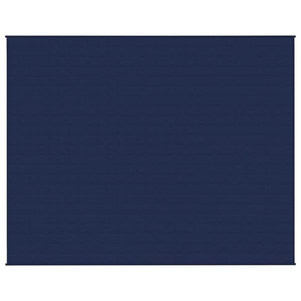 vidaXL tyngdetæppe 235x290 cm 15 kg stof blå