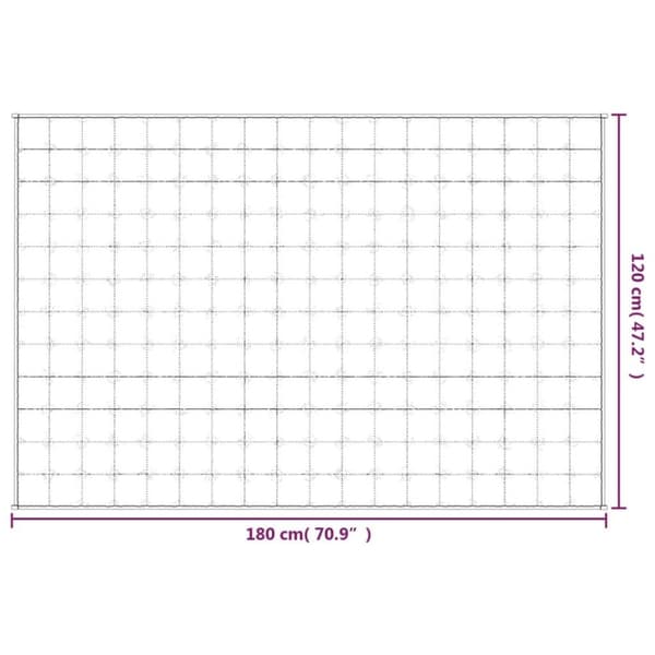 vidaXL tyngdetæppe 120x180 cm 5 kg stof lys cremefarve
