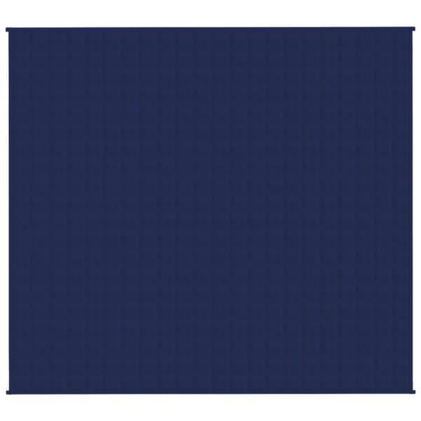 vidaXL tyngdetæppe 200x225 cm 13 kg stof blå
