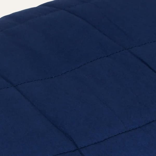 vidaXL tyngdetæppe 200x225 cm 13 kg stof blå