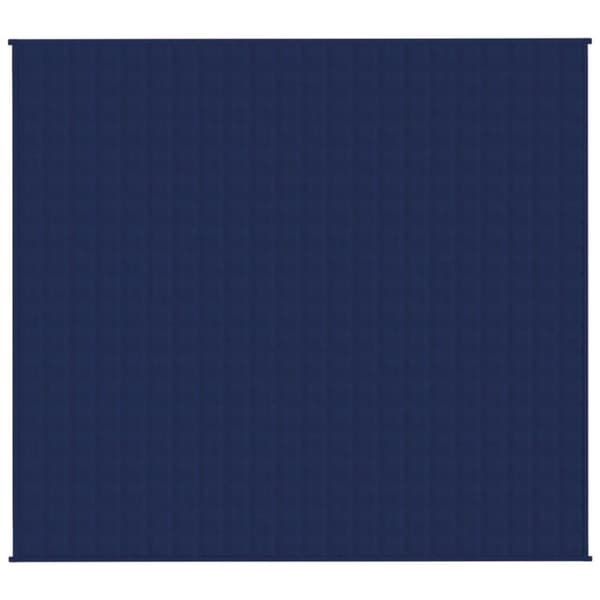 vidaXL tyngdetæppe 200x225 cm 13 kg stof blå